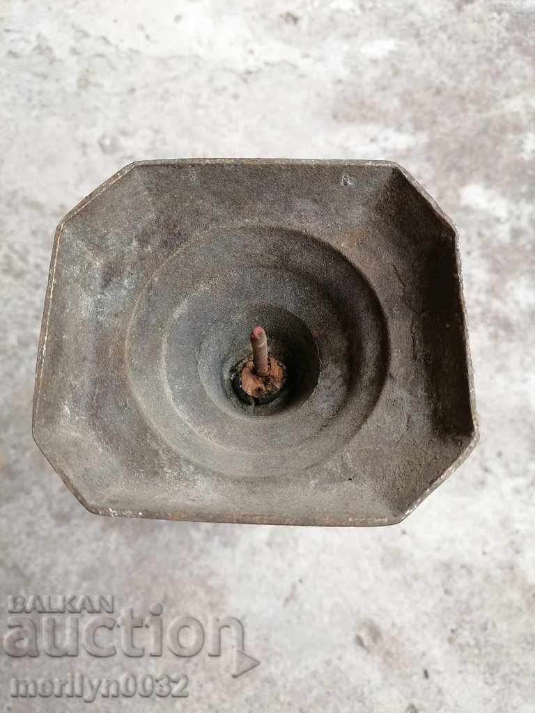 Παλιά χάλκινο κηροπήγιο, διακόσμηση, kandilabar, λάμπα, κερί, φανάρι - 7