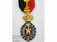 Beautiful Belgian royal order 4 centuries with a crown
