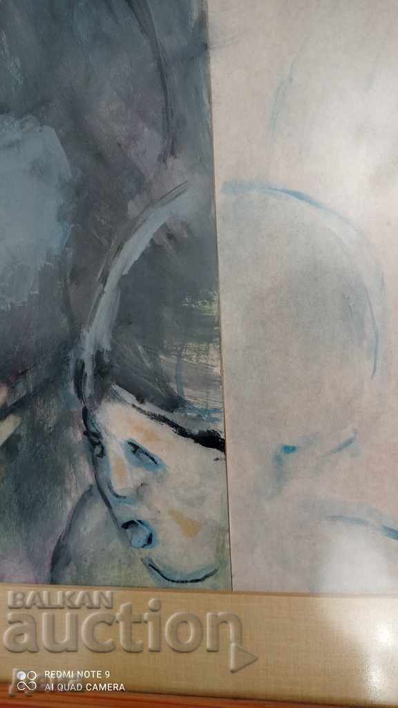 Delivery of Interesting old WATERCOLOR