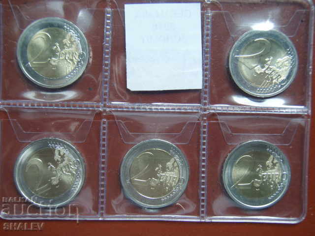 2 Euro 2018 Germany (A, D, F, G, J) "Helmut Schmidt" - Unc - 6