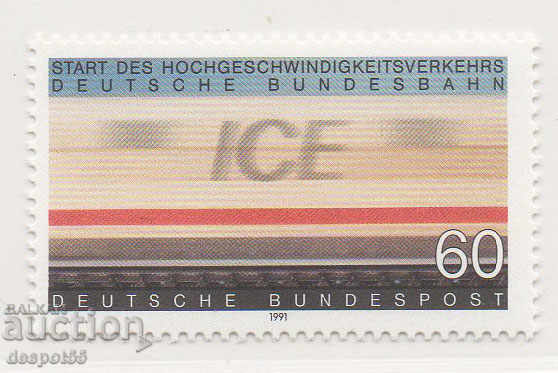 1991. Германия. Влакът "Intercity-Express".