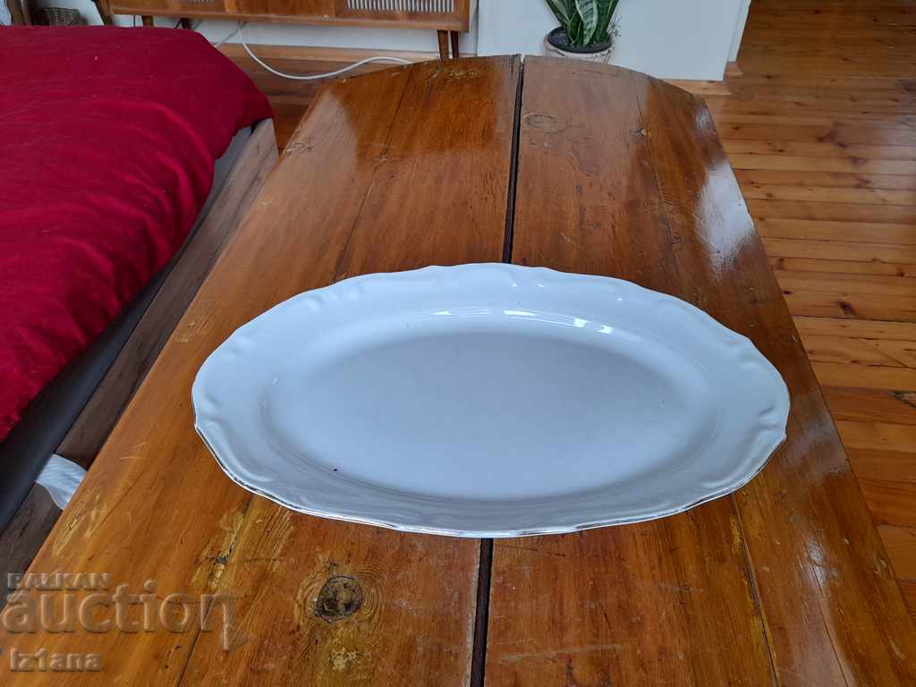 Old porcelain plate, plateau with price 20.00 BGN | € 10.23 Old porcelain plate, plateau with price 20.00 BGN | € 10.23