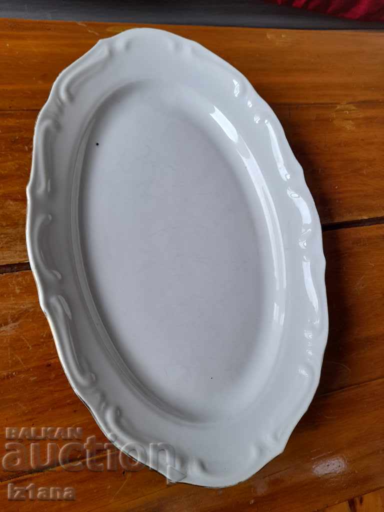 Old porcelain plate, plateau - 6 Old porcelain plate, plateau - 6
