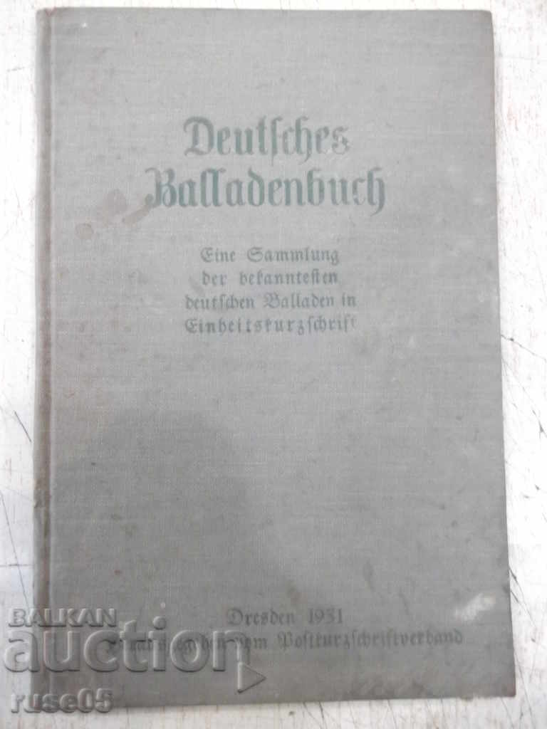 Cartea „Deutsches Balladenbuch” - 48 de pagini.