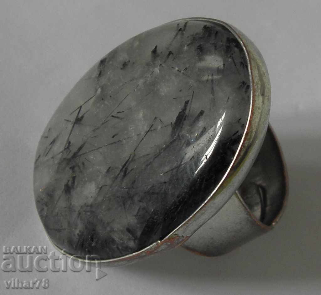 METAL RING WITH STONE