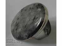 METAL RING WITH STONE