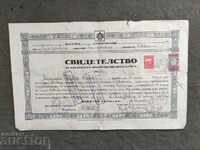 Atestat za progimnazialno obrazovanie Gorna Oryakhovitsa 1937