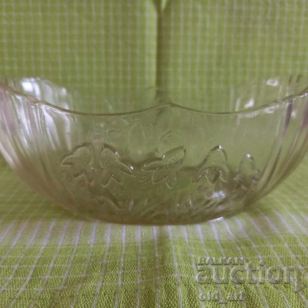 Old candy bowl - crystal glass with price € 10.00 | 19.56 BGN