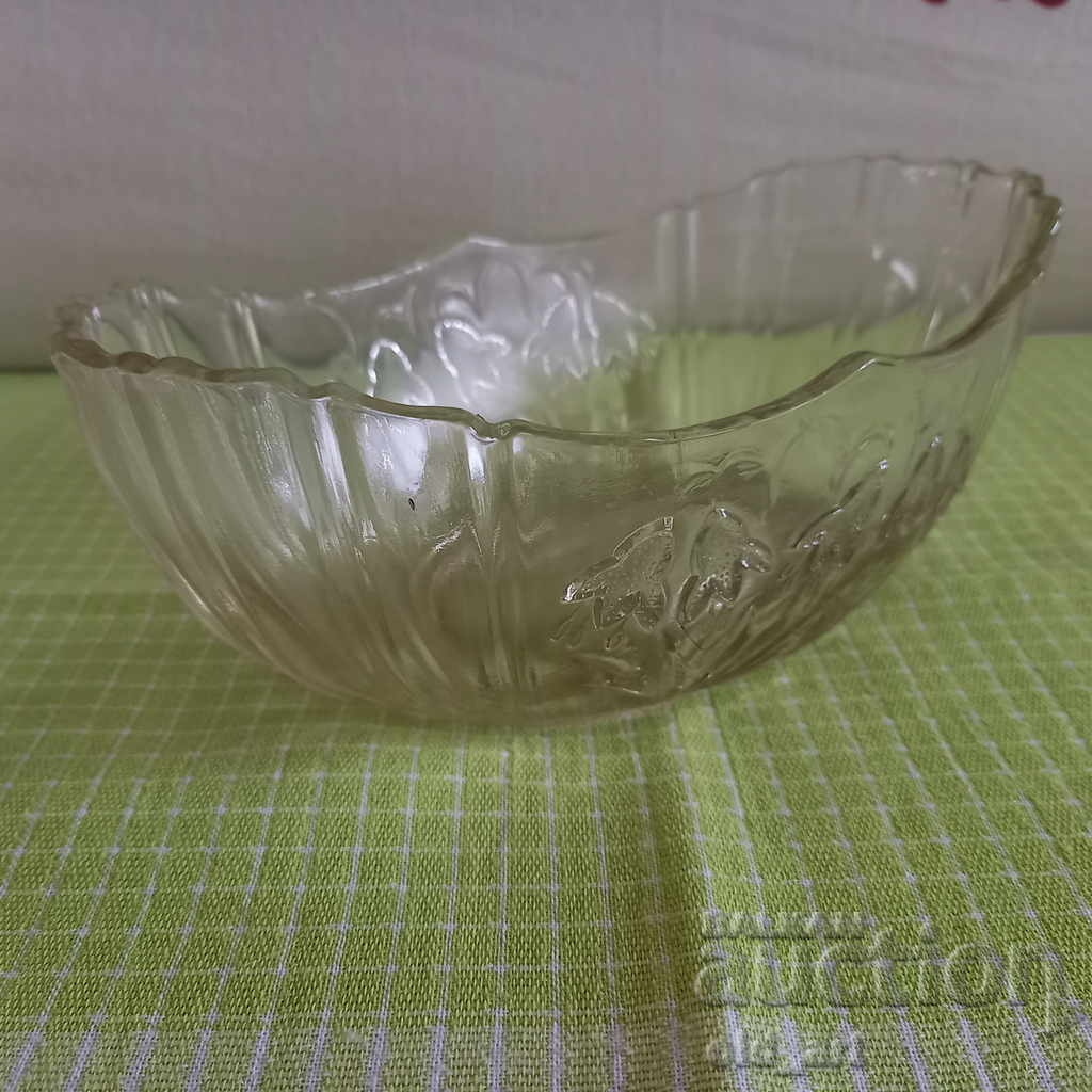 Old candy bowl - crystal glass Old candy bowl - crystal glass
