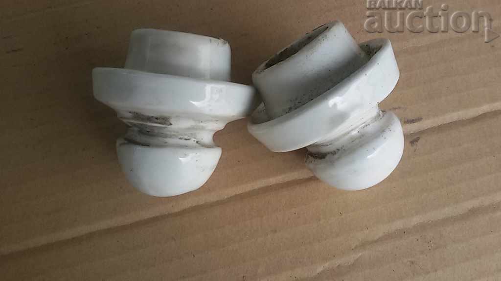 Auction  antique small porcelain insulator cups sponge insulator