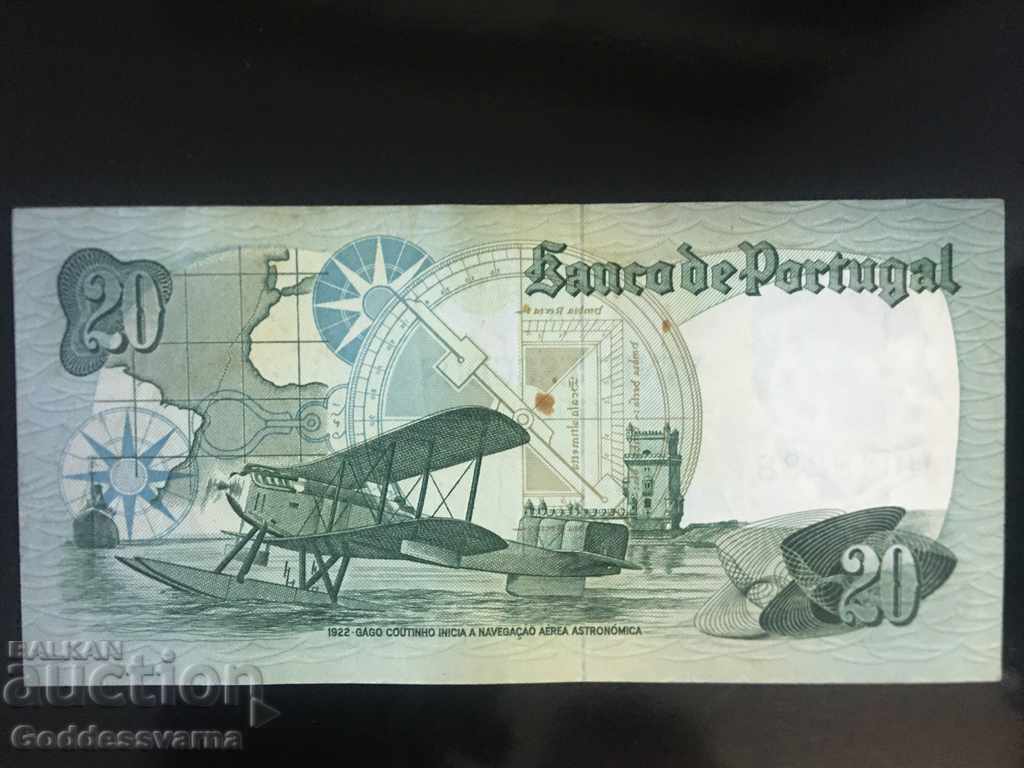 Portugal 20 Escudos 1978 Pick 173 Ref 8238 with price 5.00 BGN | € 2.56 Portugal 20 Escudos 1978 Pick 173 Ref 8238 with price 5.00 BGN | € 2.56