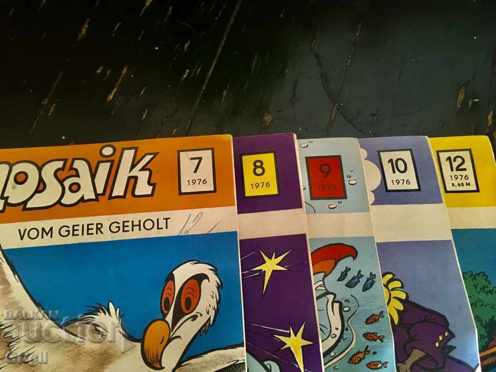 Auction Mosaik Digedags Abrafaxe. GDR Comic Auction Mosaik Digedags Abrafaxe. GDR Comic