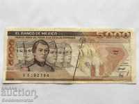 Mexico 5000 pesos 1989 Pick 88 Ref 2764