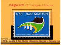 1974. Σαν Μαρίνο. Ημέρα αποστολής ταχυδρομικών αποστολών.