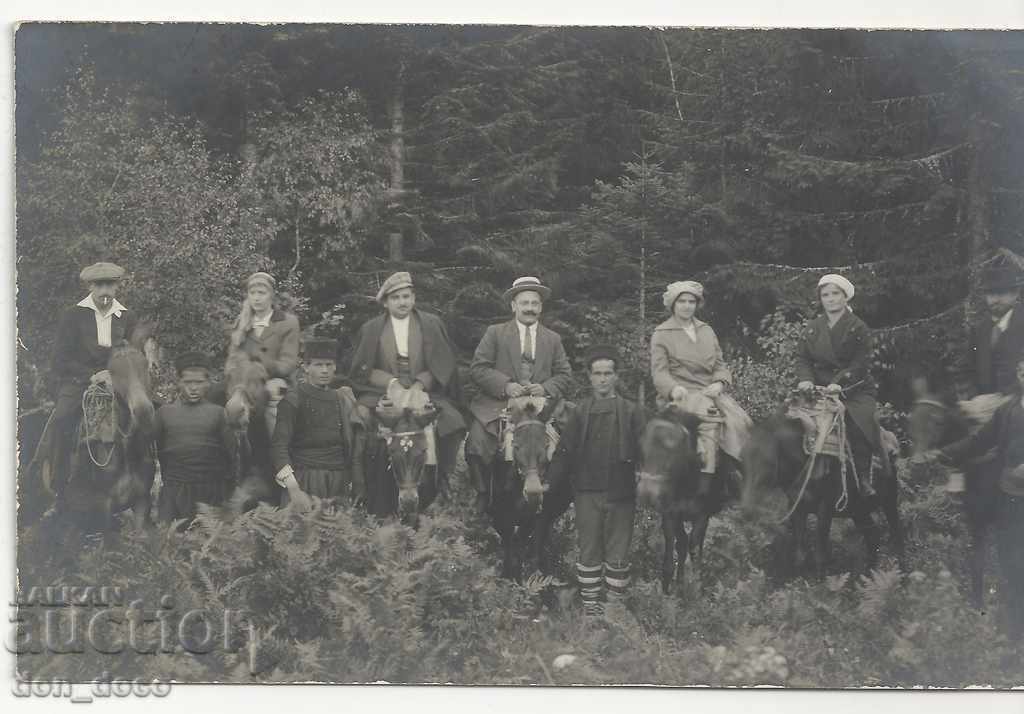 Golemci σε έξοδο με τα άλογα - Παλιά φωτογραφία