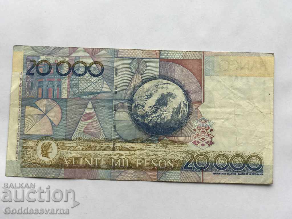 Κολομβία 20000 πέσος 2009 Διαλέξτε 454u Ref 8632 με τιμή 23.00 BGN | € 11.76 Κολομβία 20000 πέσος 2009 Διαλέξτε 454u Ref 8632 με τιμή 23.00 BGN | € 11.76