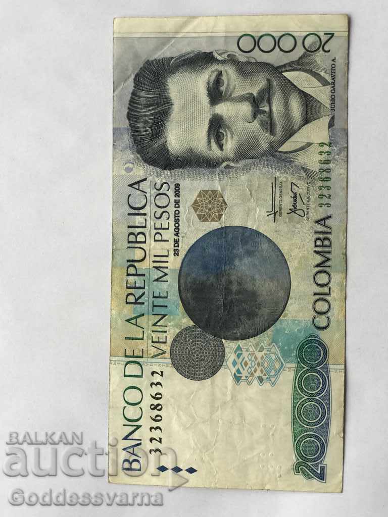 Δημοπρασία Κολομβία 20000 πέσος 2009 Διαλέξτε 454u Ref 8632 Δημοπρασία Κολομβία 20000 πέσος 2009 Διαλέξτε 454u Ref 8632