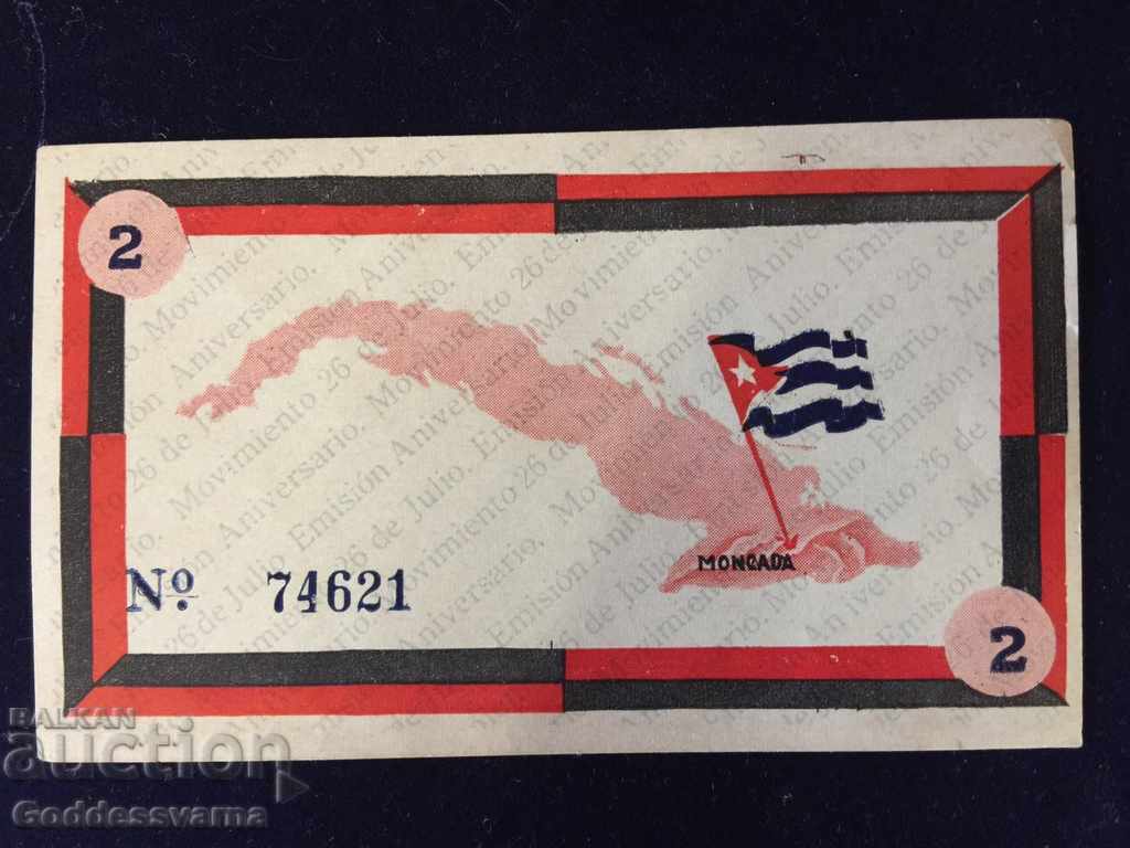 Cuba 2 Pesos 1958 Revolution Ref 25521 Unc with price 85.00 BGN | € 43.46 Cuba 2 Pesos 1958 Revolution Ref 25521 Unc with price 85.00 BGN | € 43.46