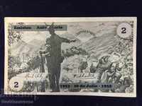 Cuba 2 Pesos 1958 Revoluție Ref 25521 Unc