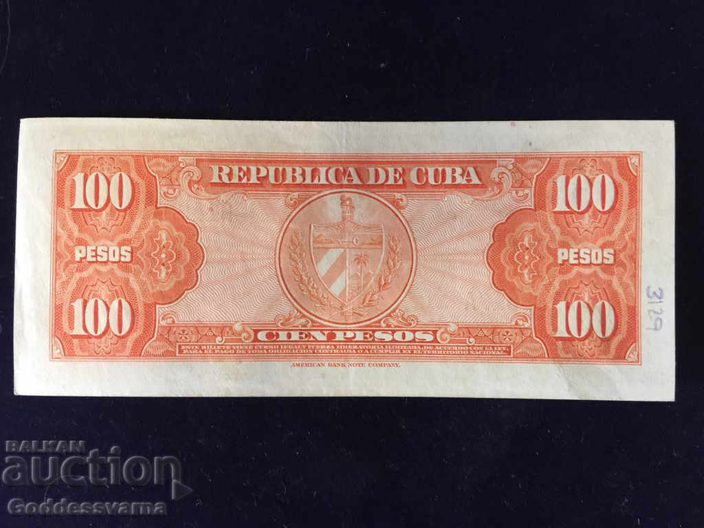 Cuba 100 Pesos 1959 Pick 93 Ref 3017 with price 27.00 BGN | € 13.80