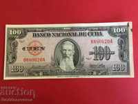 Cuba 100 Pesos 1954 Alege Ref 0620