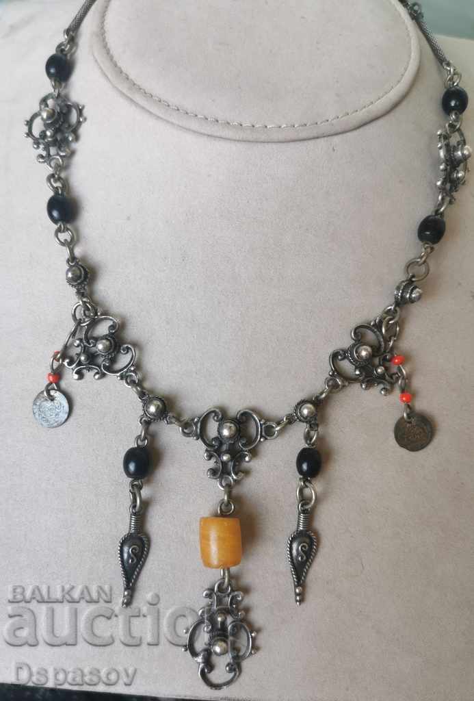 Ancient Silver Revival Necklace 19th century
