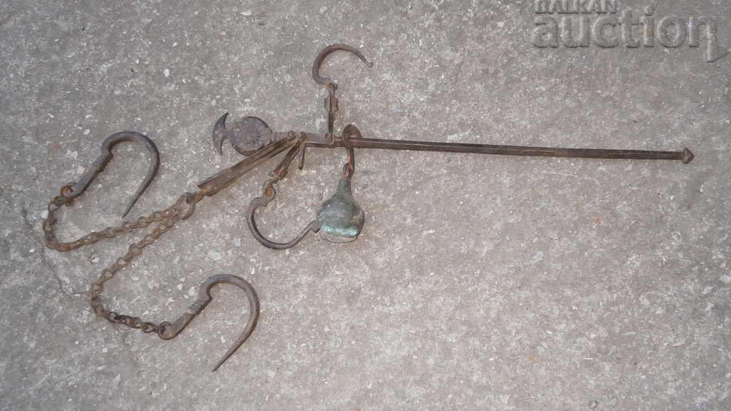 старинен османски кантар паванца везна топуз круша
