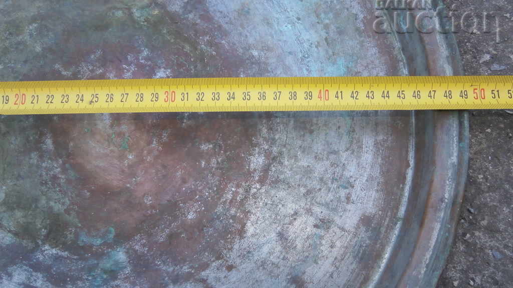 Delivery of large Revival tray blue, copper, pan, copper vessel Delivery of large Revival tray blue, copper, pan, copper vessel