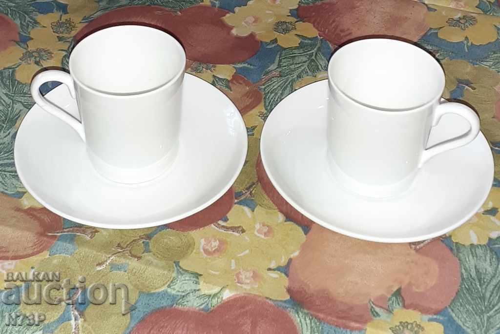 PORCELAIN CUP + PLATE 2PCS. MADE IN SWEDEN. with price 10.00 BGN | € 5.11