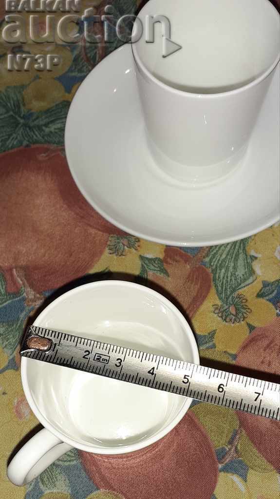 PORCELAIN CUP + PLATE 2PCS. MADE IN SWEDEN. - 5