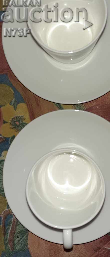 PORCELAIN CUP + PLATE 2PCS. MADE IN SWEDEN. - 7