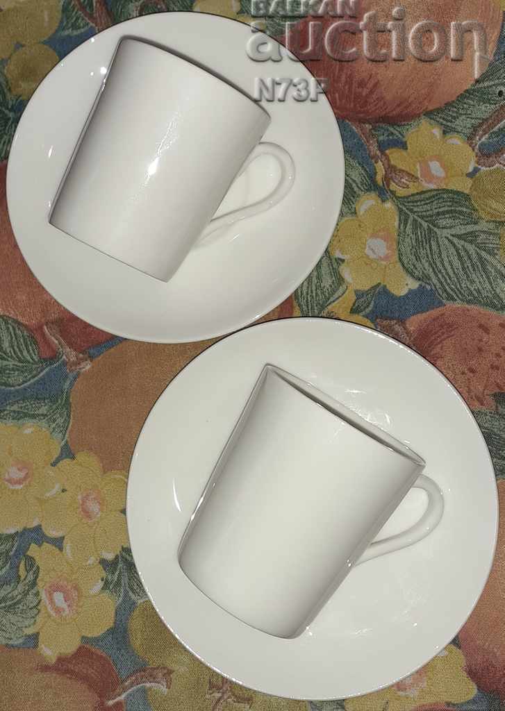 PORCELAIN CUP + PLATE 2PCS. MADE IN SWEDEN.
