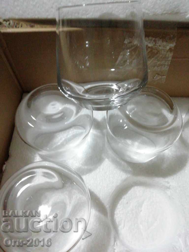 Set of 6 transparent, 380 ml, cups