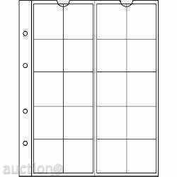 Foi pentru monede NUMIS cu diametru diferit - 5 buc./pachet (899) - 5 Foi pentru monede NUMIS cu diametru diferit - 5 buc./pachet (899) - 5