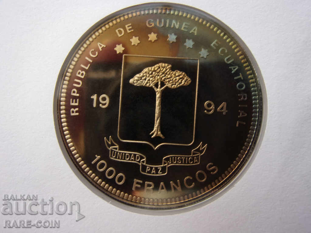 Licitație RS (27) Irlanda NUMISBRIEF Guineea 1000 franci 1994 UNC Rare