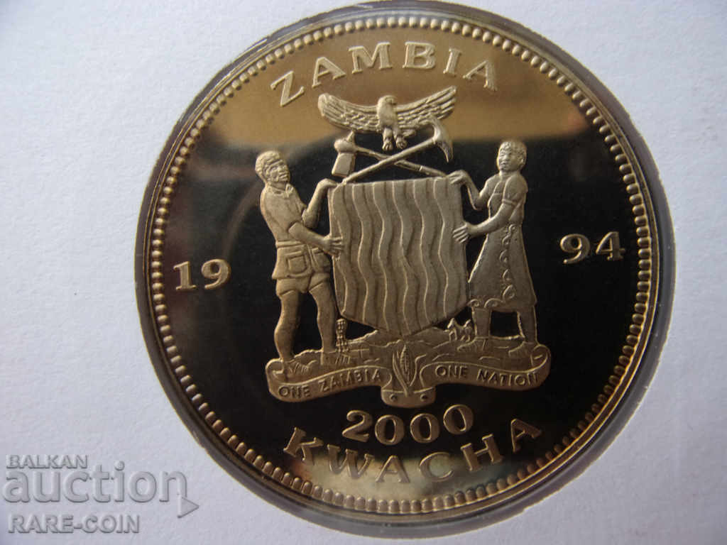 Licitație RS (27) Norvegia NUMISBRIEF Zambia 2000 Kwacha 1994 UNC