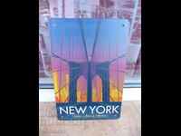 Metal plate miscellaneous New York United States of America USA