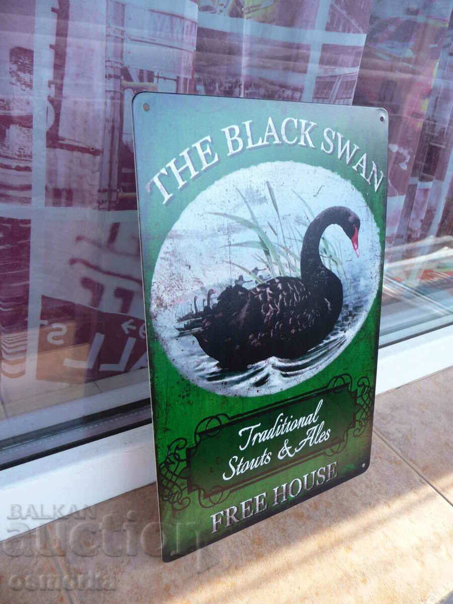 Μεταλλική πινακίδα διάφοροι μαύροι κύκνοι λίμνη παραμυθιού κύκνων με τιμή 18.00 BGN | € 9.20 Μεταλλική πινακίδα διάφοροι μαύροι κύκνοι λίμνη παραμυθιού κύκνων με τιμή 18.00 BGN | € 9.20