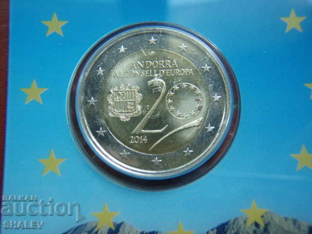 Delivery of 2 Euro 2014 Andorra "20 years in EU" (Andorra) - Unc (2 euros)