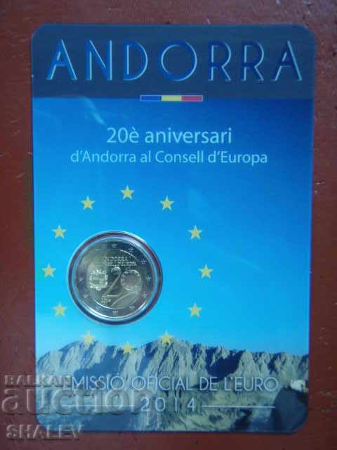 2 Euro 2014 Andorra „20 de ani în UE” (Andorra) - Unc (2 euro)