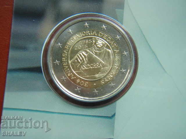 Аукцион 2 Euro 2015 Andorra "30 years" (1) /Андора/ - Unc (2 евро)