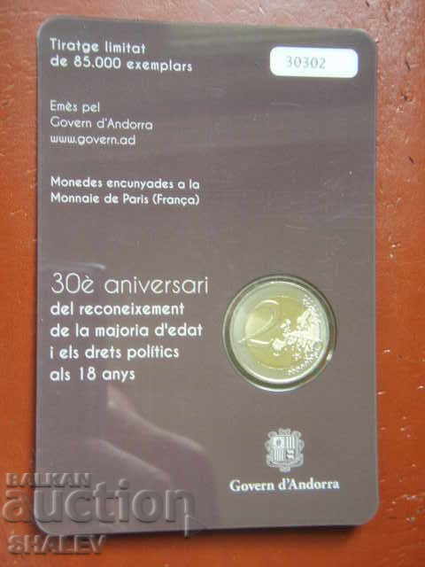 2 Euro 2015 Andorra "30 years" (1) /Андора/ - Unc (2 евро) - 5
