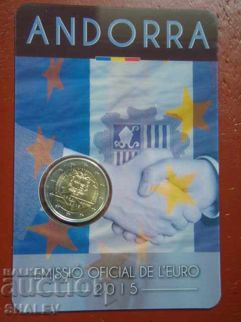 2 Euro 2015 Andorra "25 years customs in EU"/Andorra/(2)- Unc with price € 38.89 | 76.06 BGN