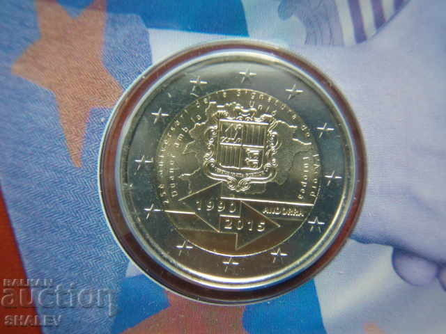 Delivery of 2 Euro 2015 Andorra "25 years customs in EU"/Andorra/(2)- Unc