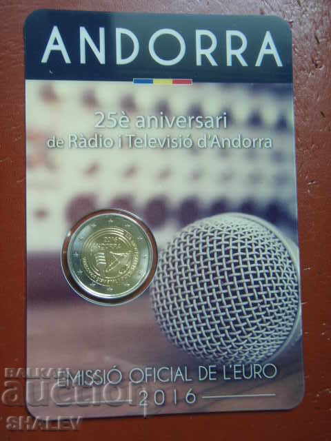 2 Euro 2016 Andorra "25 years public low" /Andorra/ (1) - Unc with price € 30.89 | 60.42 BGN