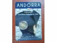 2 Euro 2016 Andorra "150 ani de reformă 1866" /Andorra/ (2)- Unc