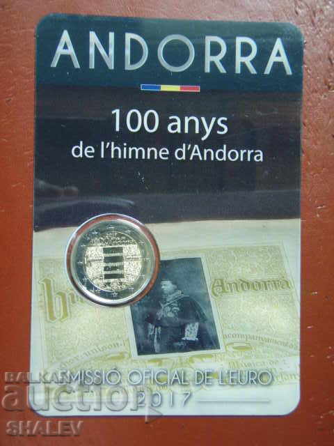 2 Euro 2017 Andorra "100 years himn Andorra"/Андора/ (1) Unc с цена € 30.89 | 60.42 лв.