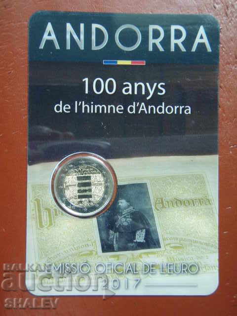 2 Euro 2017 Andorra "100 years himn Andorra"/Андора/ (1) Unc