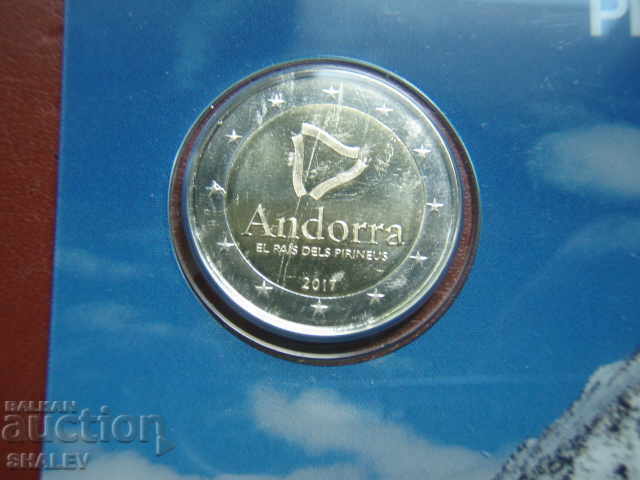 Licitație 2 Euro 2017 Andorra "Land in Pirineen" (2) /Andorra/ - Unc