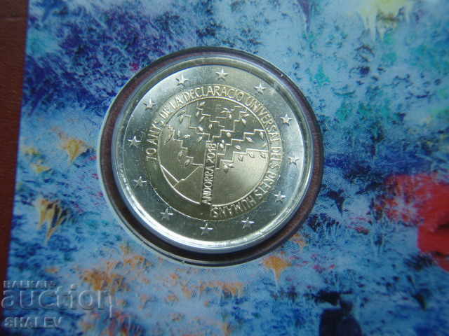 Δημοπρασία 2 Euro 2018 Ανδόρα "70 χρόνια ανθρώπινα δικαιώματα" (2) - Unc